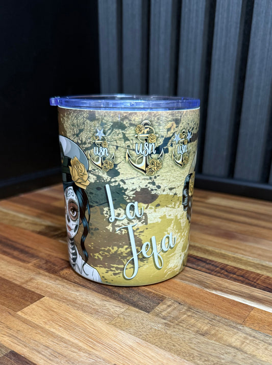 Dia de Las Jefas 12 oz Travel Mug