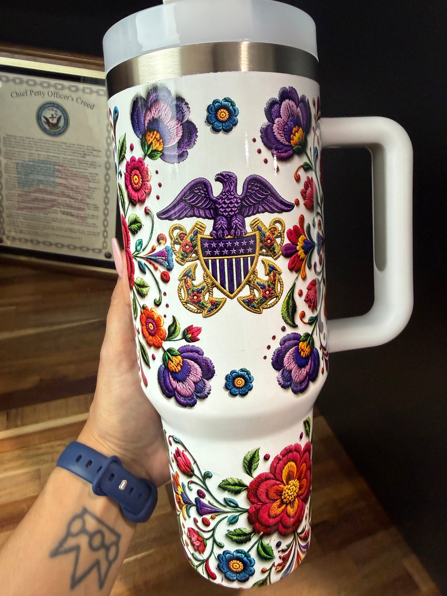 Embroidery Love 40 oz Tumbler
