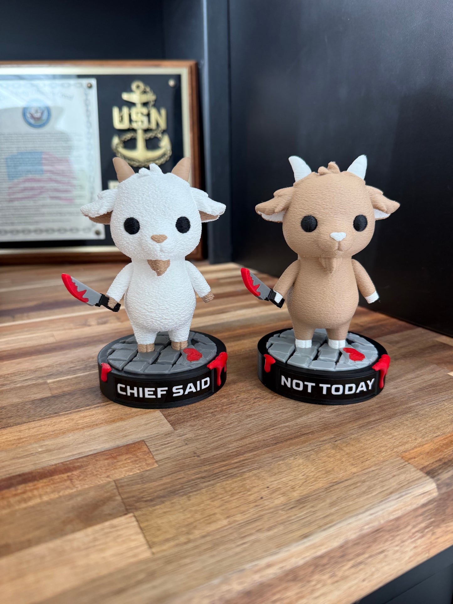 House of Anchors Knife Hand Goat