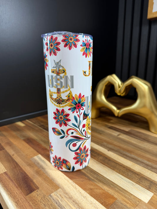 Jefa de Flores Tumbler 20oz