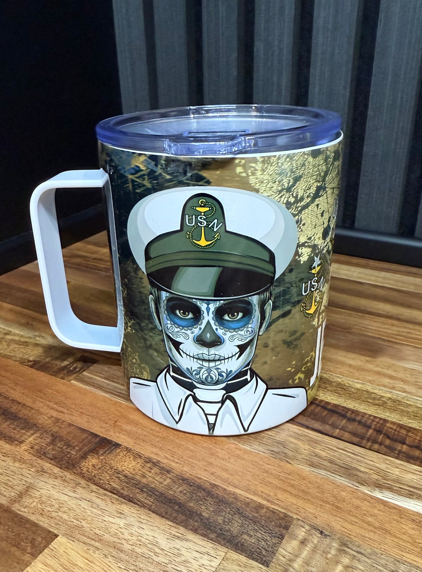 Dia de Los Jefes 12 oz Travel Mug