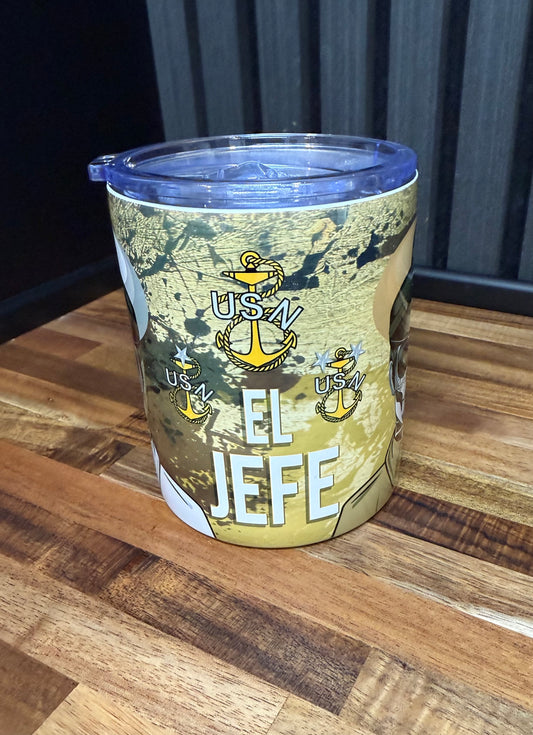 Dia de Los Jefes 12 oz Travel Mug