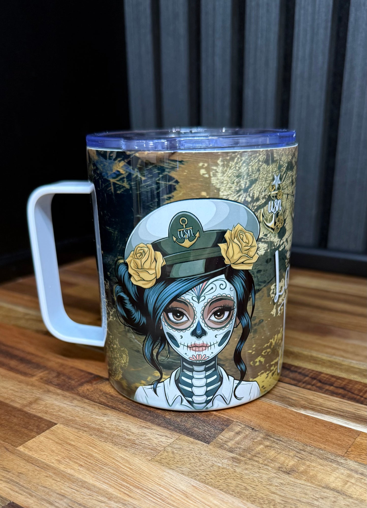Dia de Las Jefas 12 oz Travel Mug