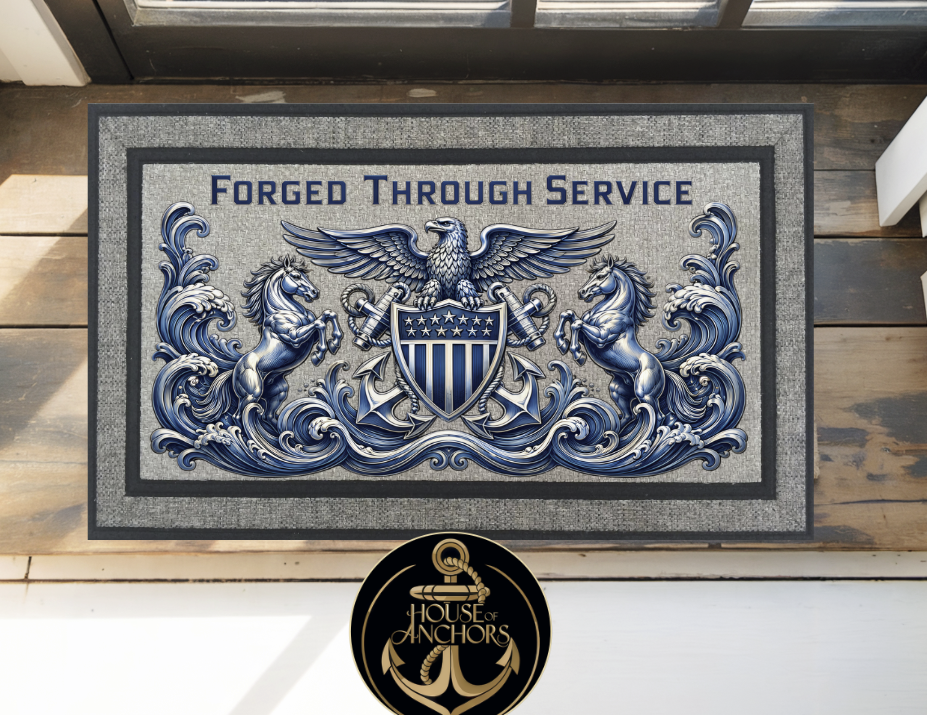 House of Anchors Indoor Outdoor Door Mat