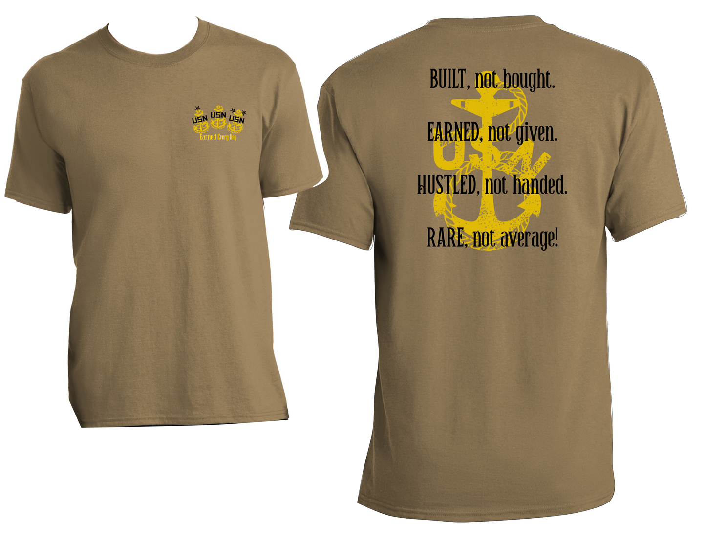 Built Not Bought Coyote Brown Chief Shirt