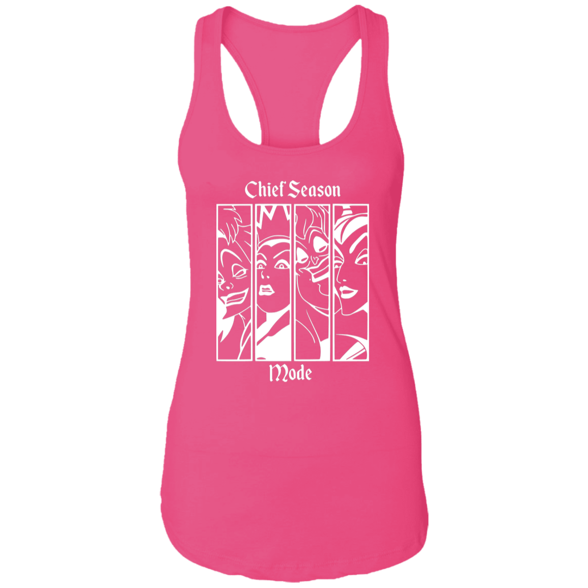 Wicked Mode White Pullover Hoodie Ladies Racerback Tank