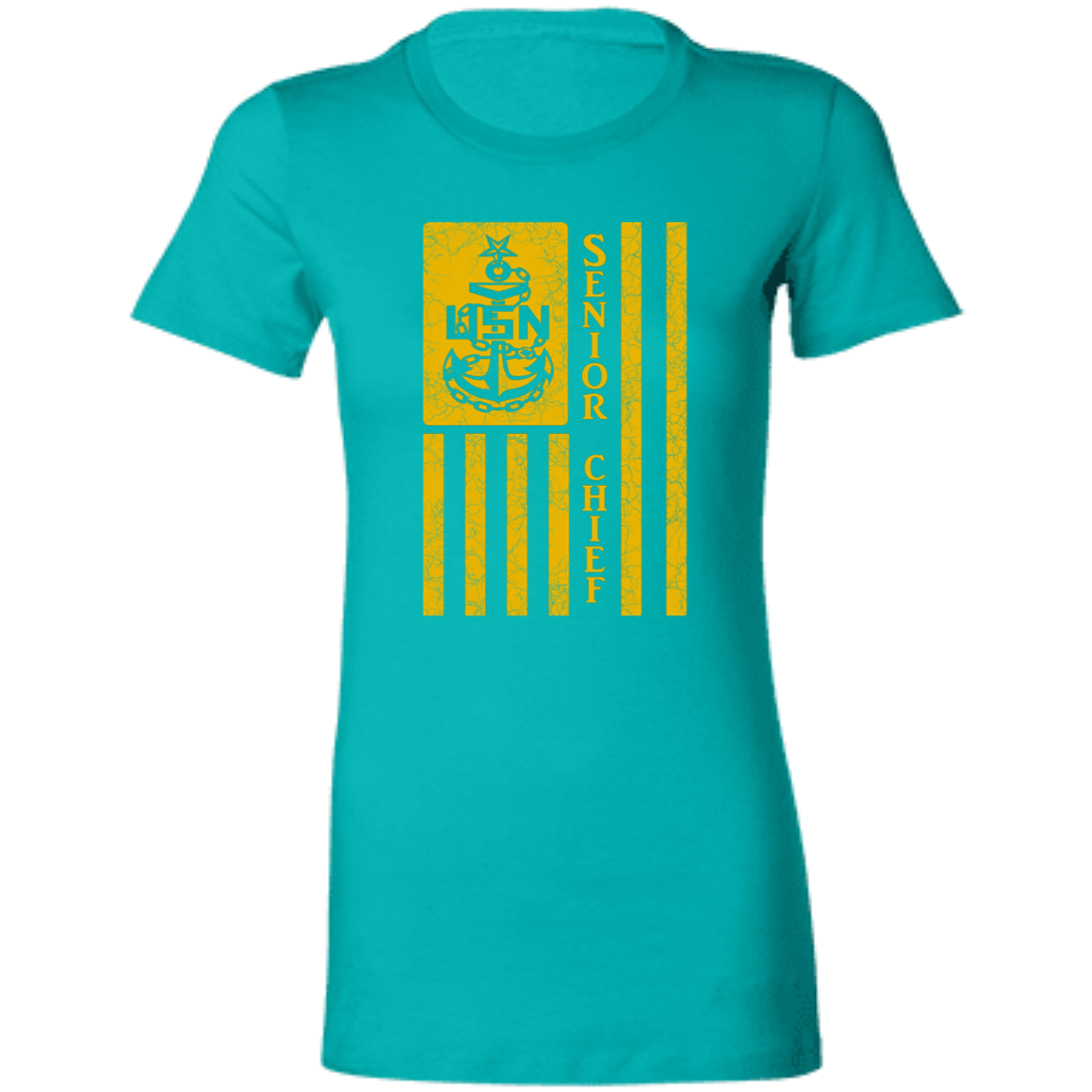 Senior Chief Flag Gold Ladies' Favorite T-Shirt