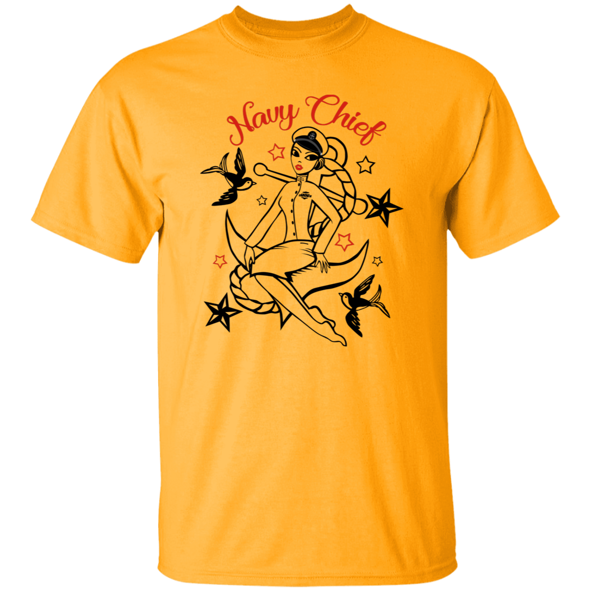 Navy Chief Pin Up 5.3 oz. T-Shirt