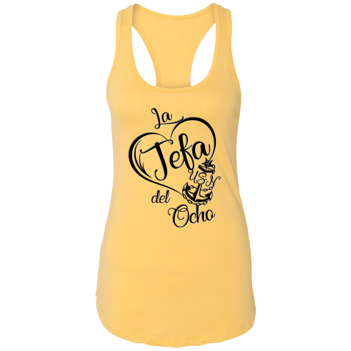 La Jefa del Ocho Ladies Racerback Tank