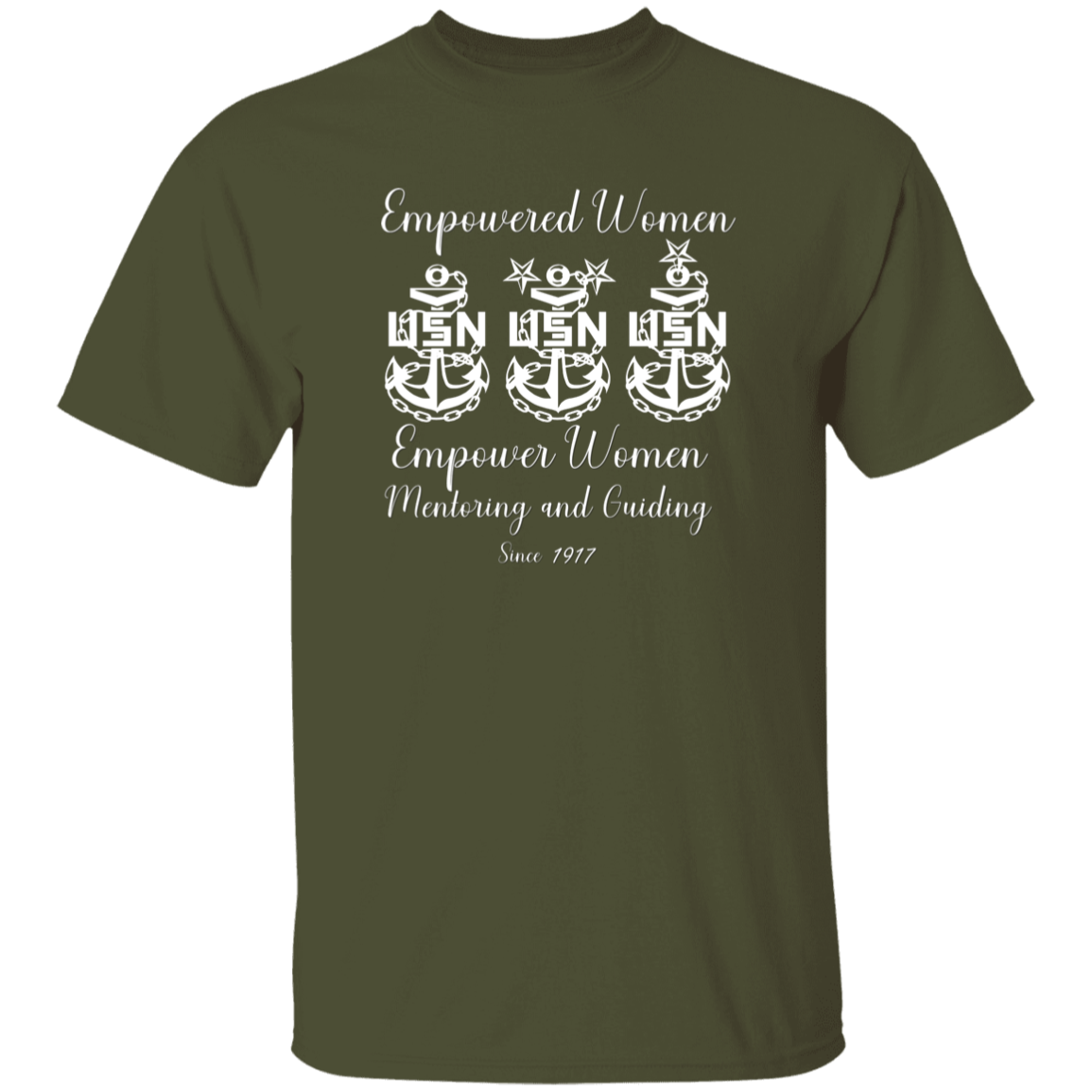 Empowered Women White Design 5.3 oz. T-Shirt