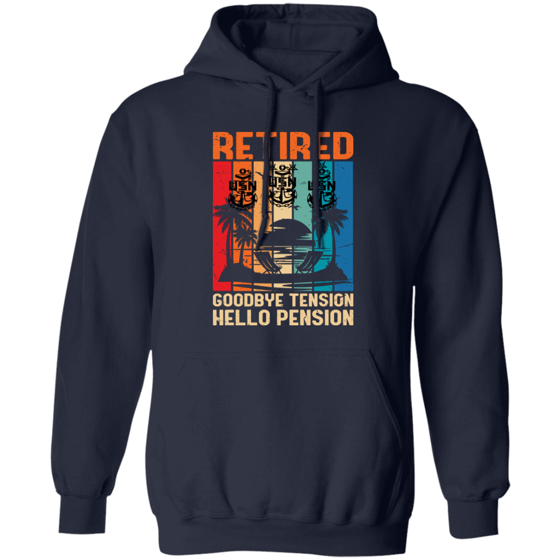 Retired Hello Pension Pullover Hoodie
