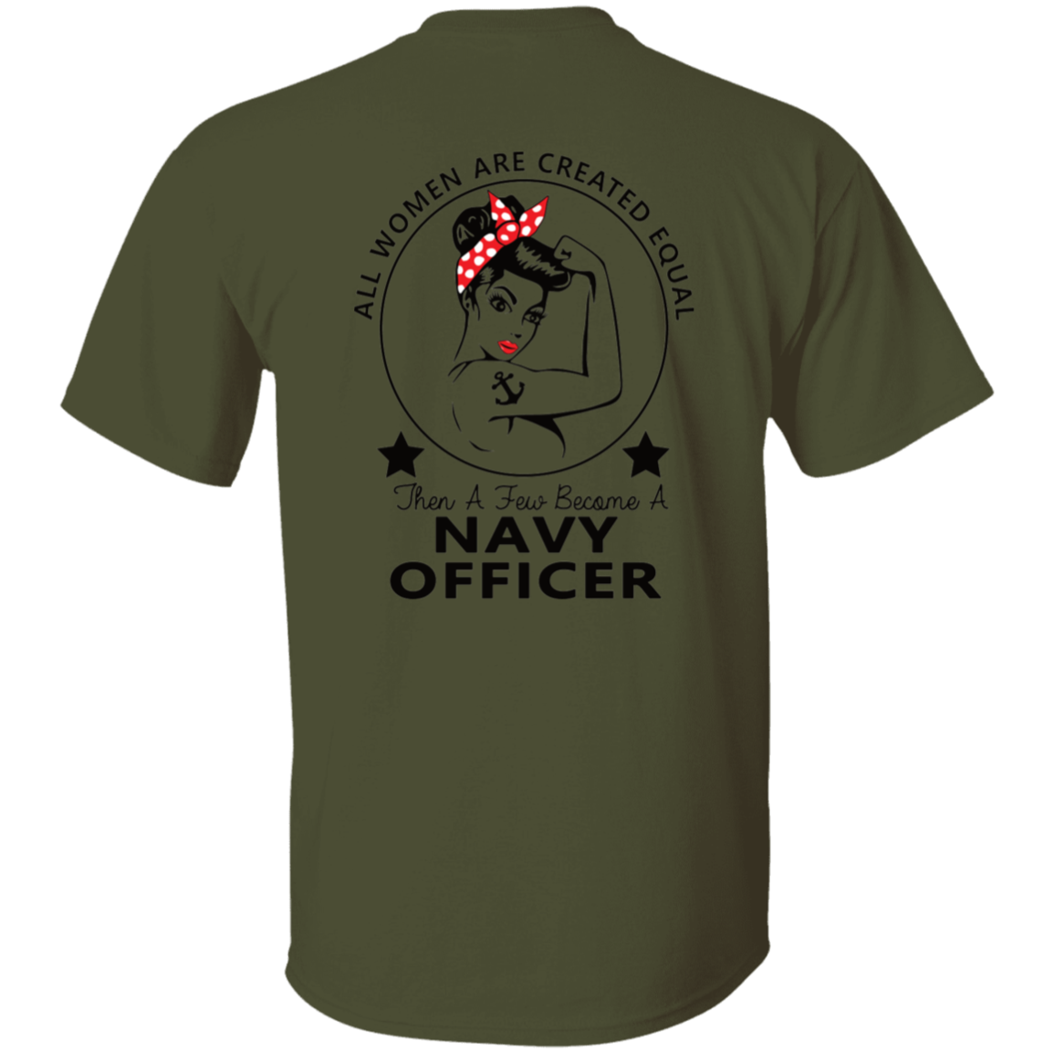 Navy Girl Officer FB 5.3 oz. T-Shirt
