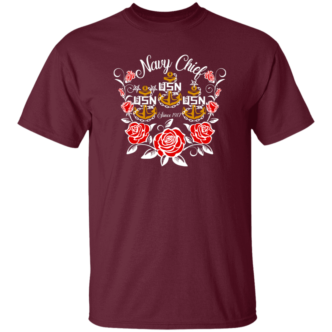 Navy Chief Rose Gold 5.3 oz. T-Shirt