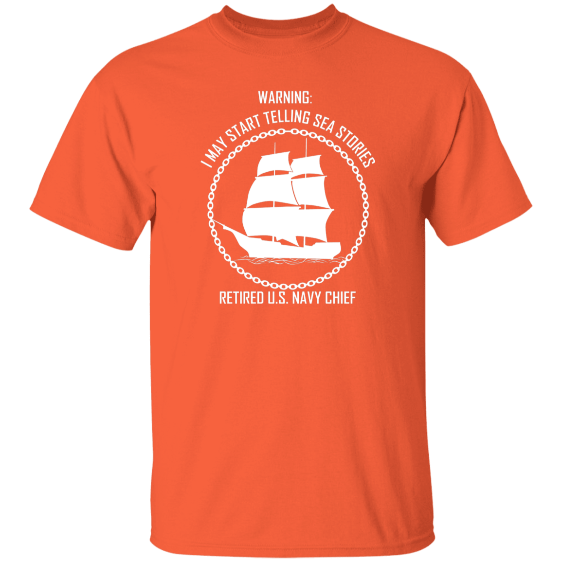 Retired Sea Stories White 5.3 oz. T-Shirt