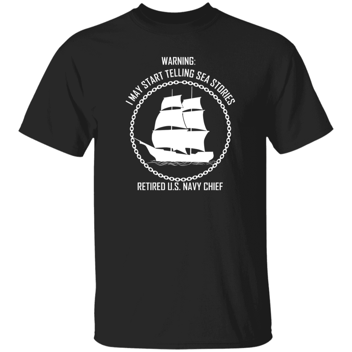 Retired Sea Stories White 5.3 oz. T-Shirt