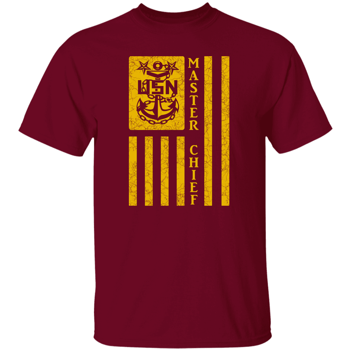 Master Chief Flag Gold 5.3 oz. T-Shirt