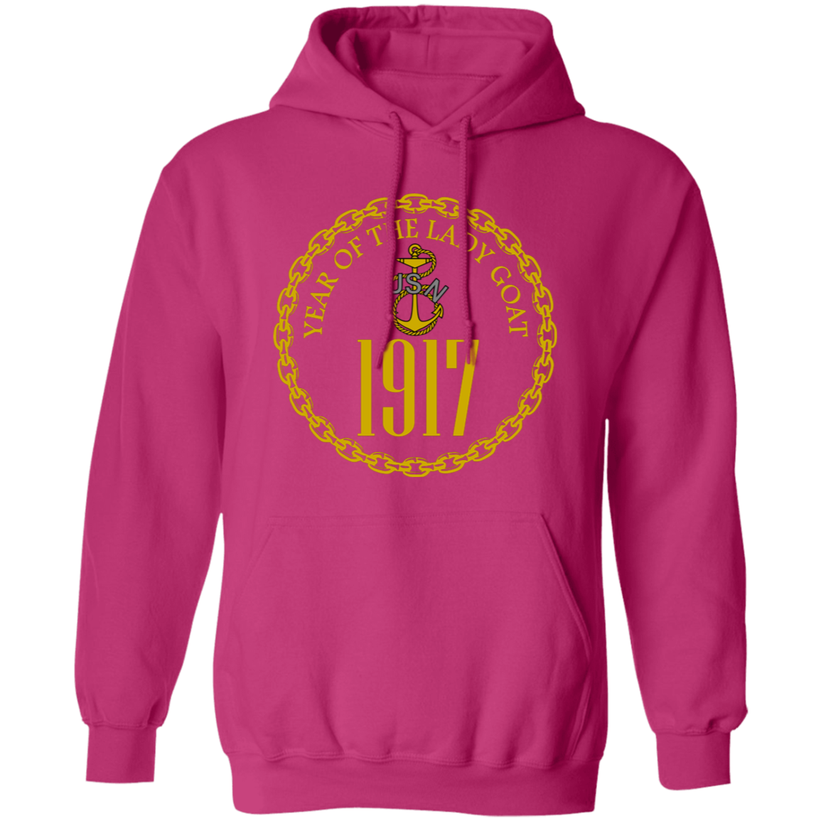 Year of the Lady Goat Gold Pullover Hoodie
