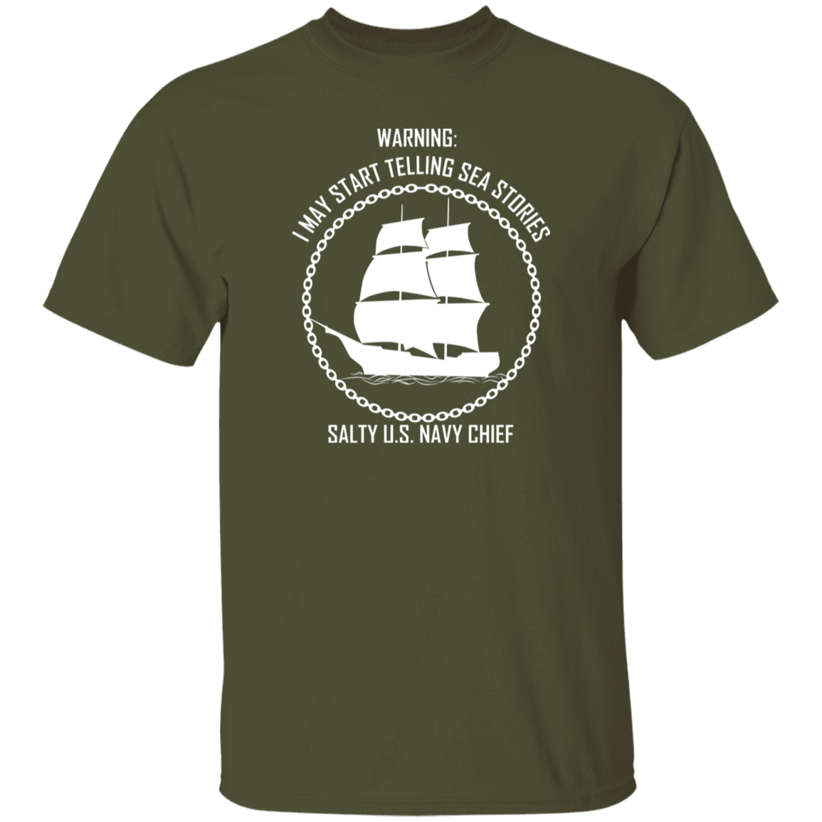 Salty Sea Story White 5.3 oz. T-Shirt