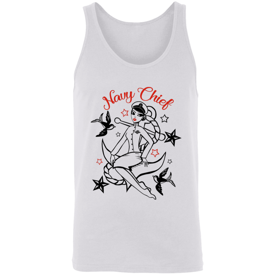 Navy Chief Pin Up Unisex Tank