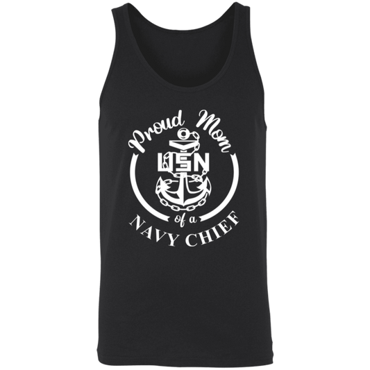 Proud Mom White Design Unisex Tank