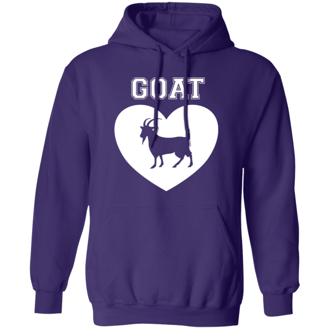 Goat Heart White Pullover Hoodie