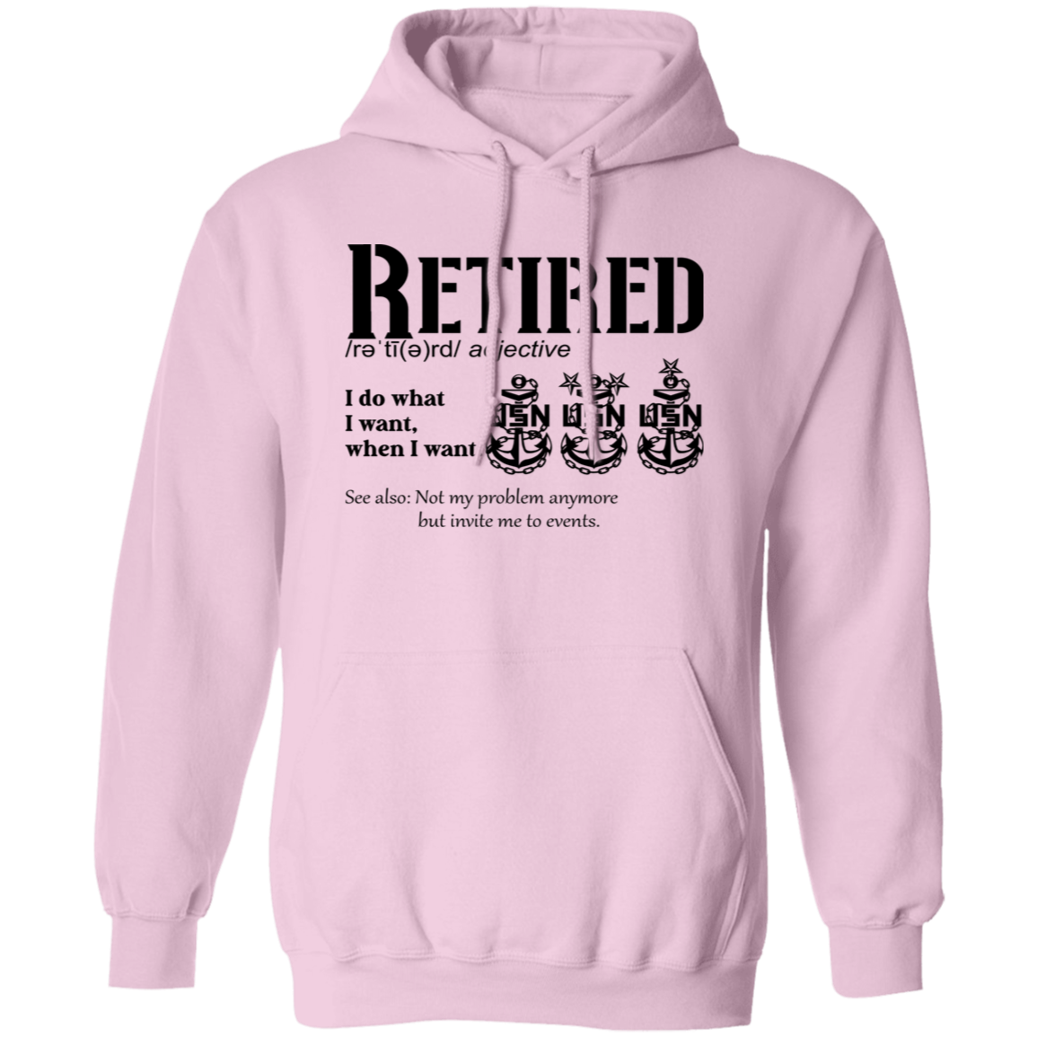 Retired Definition Pullover Hoodie