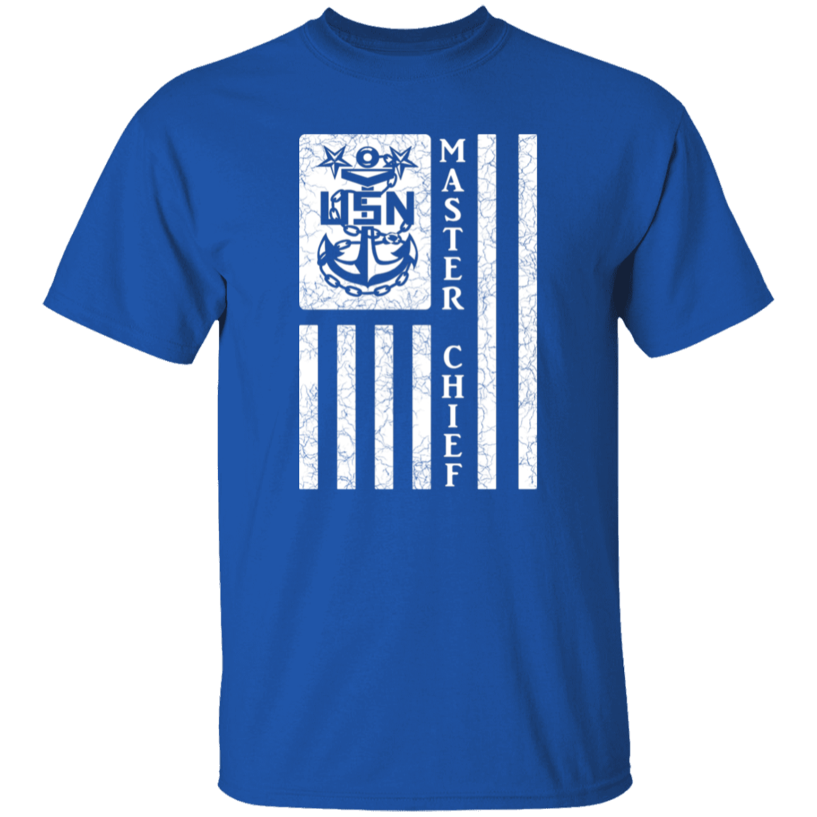 Master Chief Flag White 5.3 oz. T-Shirt