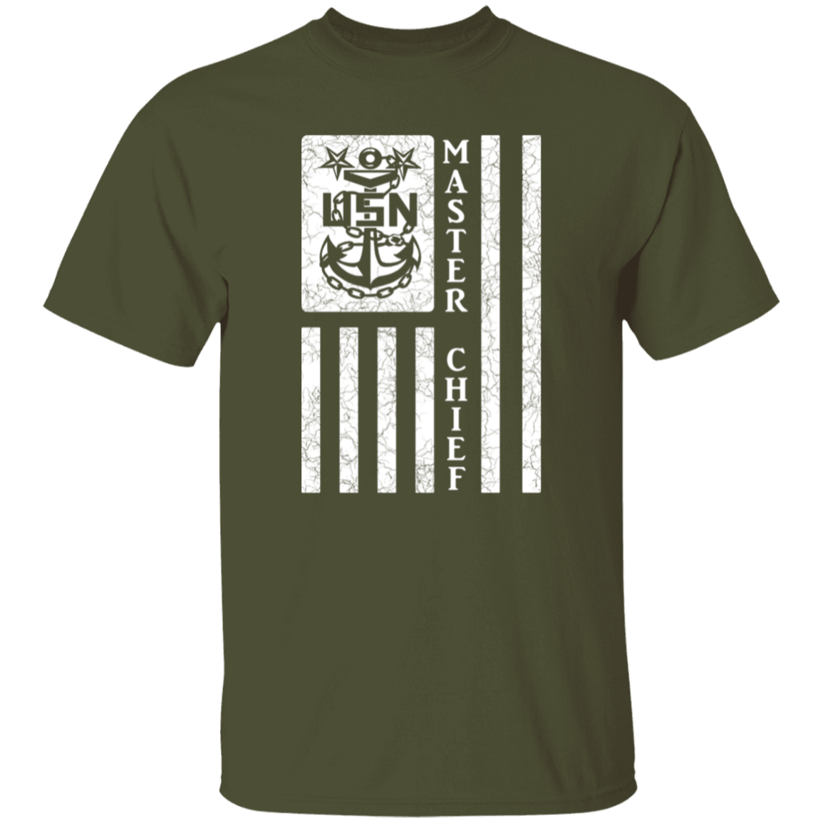 Master Chief Flag White 5.3 oz. T-Shirt