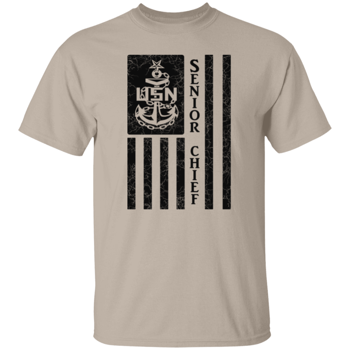 Senior Chief Flag 5.3 oz. T-Shirt