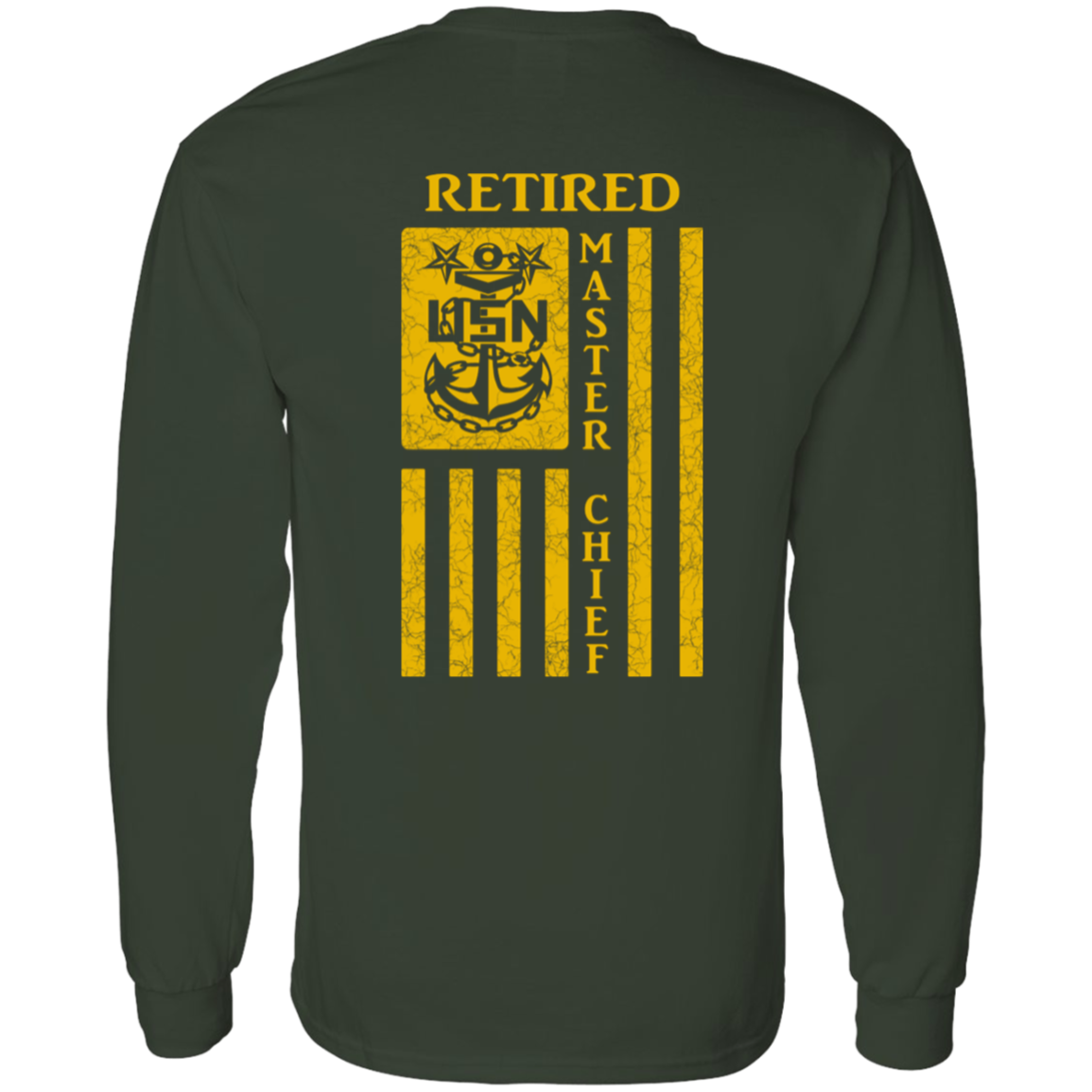Retired Master Chief Flag FB LS T-Shirt 5.3 oz.