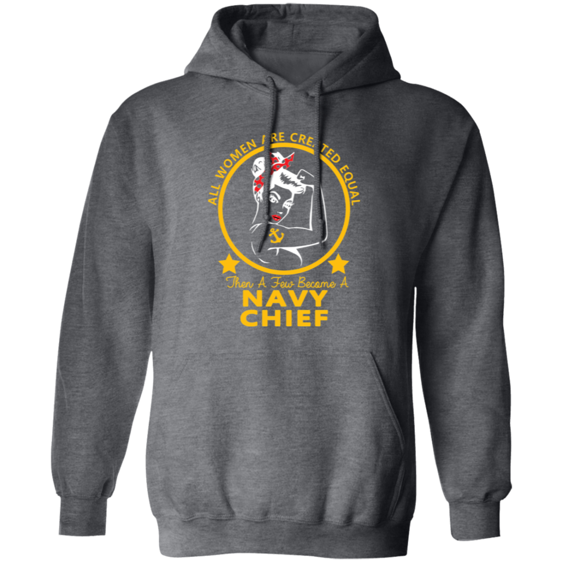 Navy Girl Chief Gold Pullover Hoodie