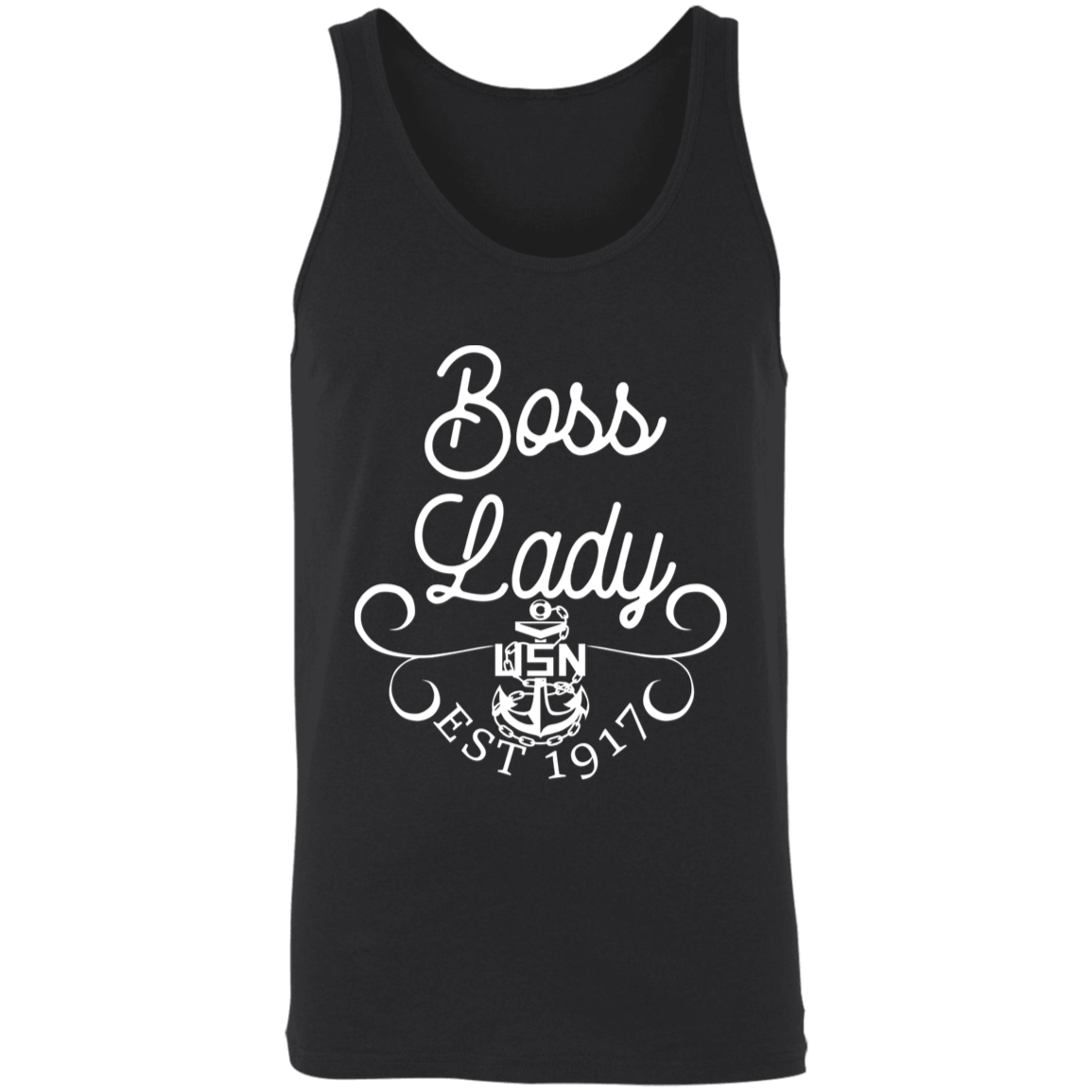 Boss Lady White Design Unisex Tank