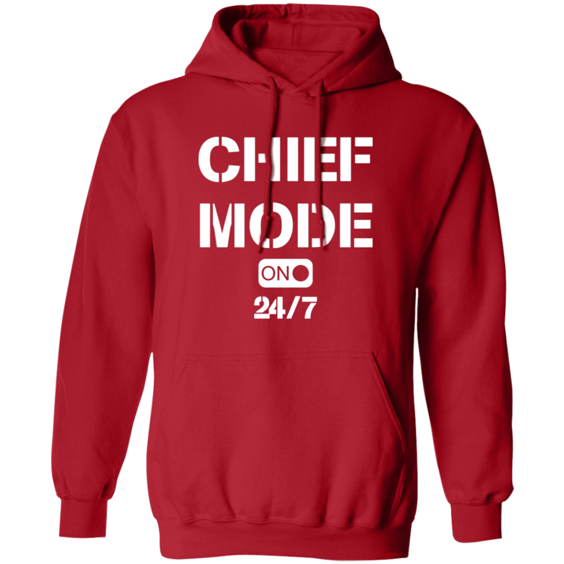 Chief Mode White Pullover Hoodie