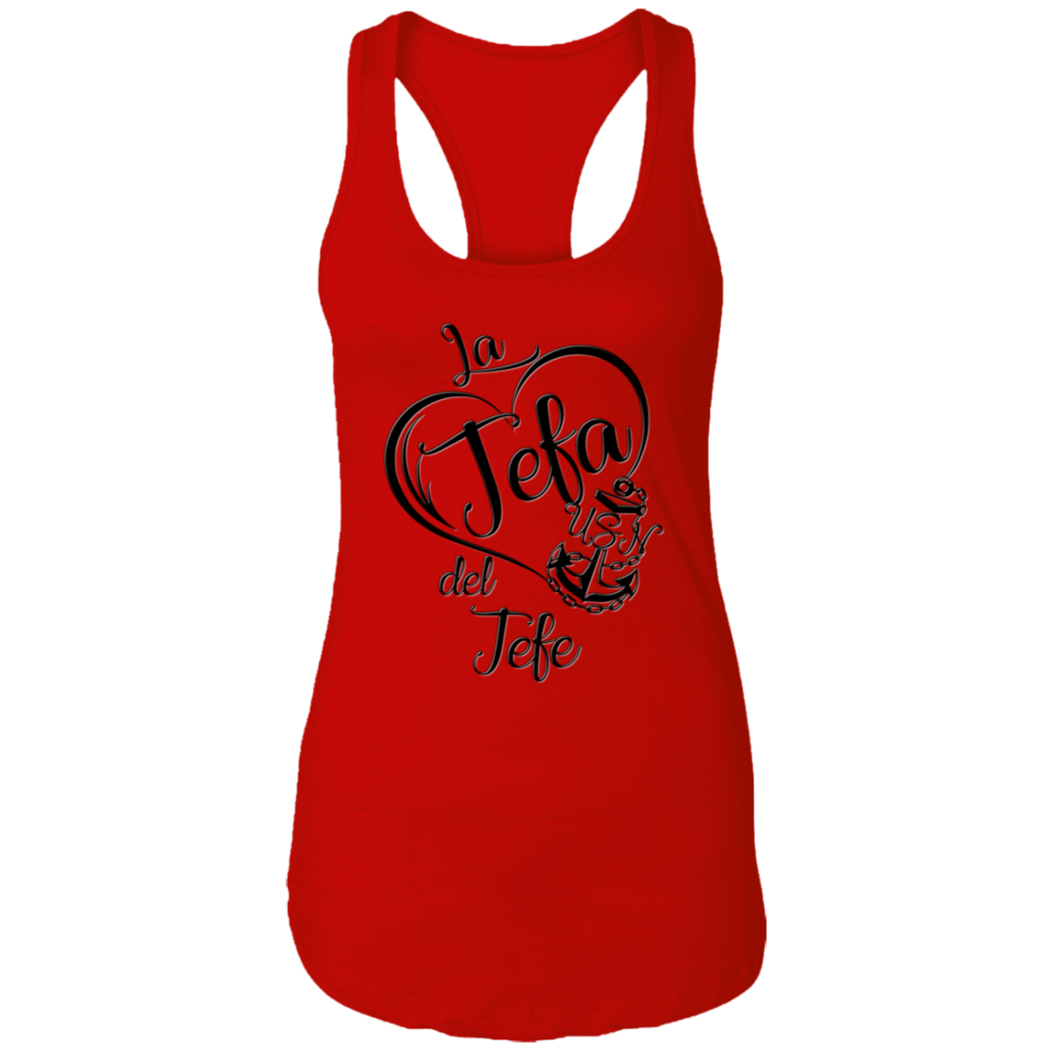 La Jefa del Jefe Ladies Racerback Tank
