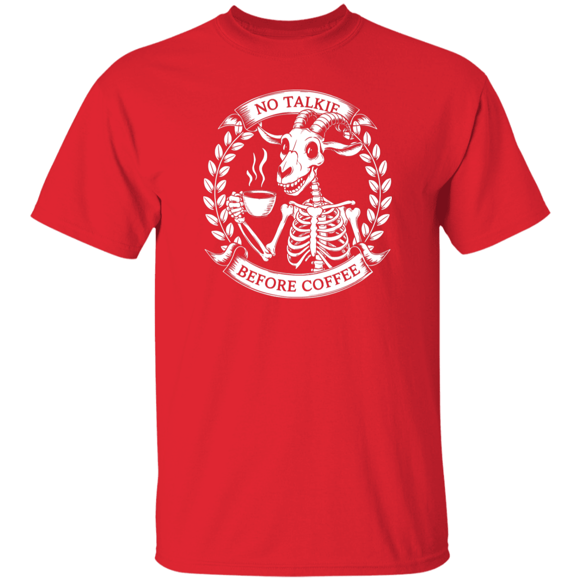 No Talkie Before Coffee 5.3 oz. T-Shirt