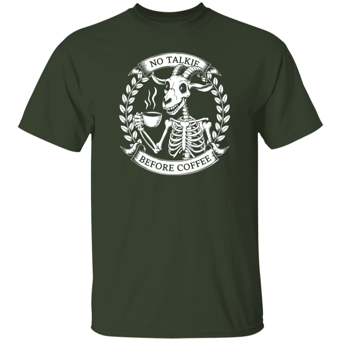 No Talkie Before Coffee 5.3 oz. T-Shirt