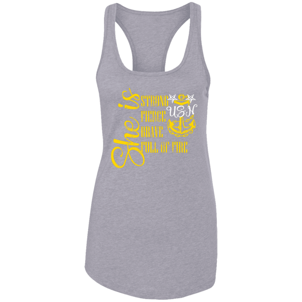 She is Master Ladies Racerback Tank