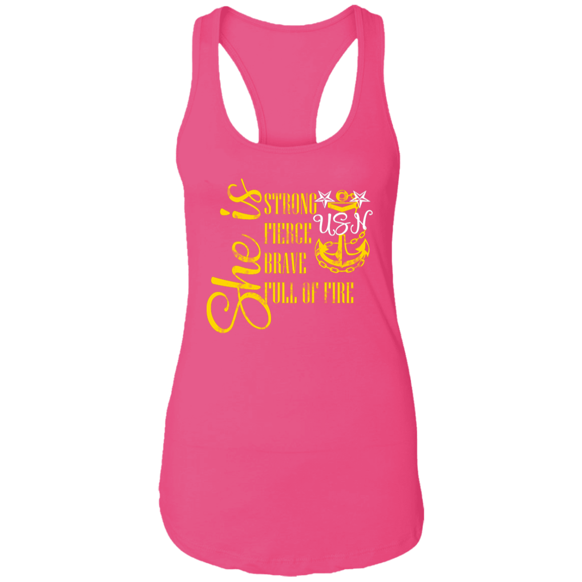 She is Master Ladies Racerback Tank
