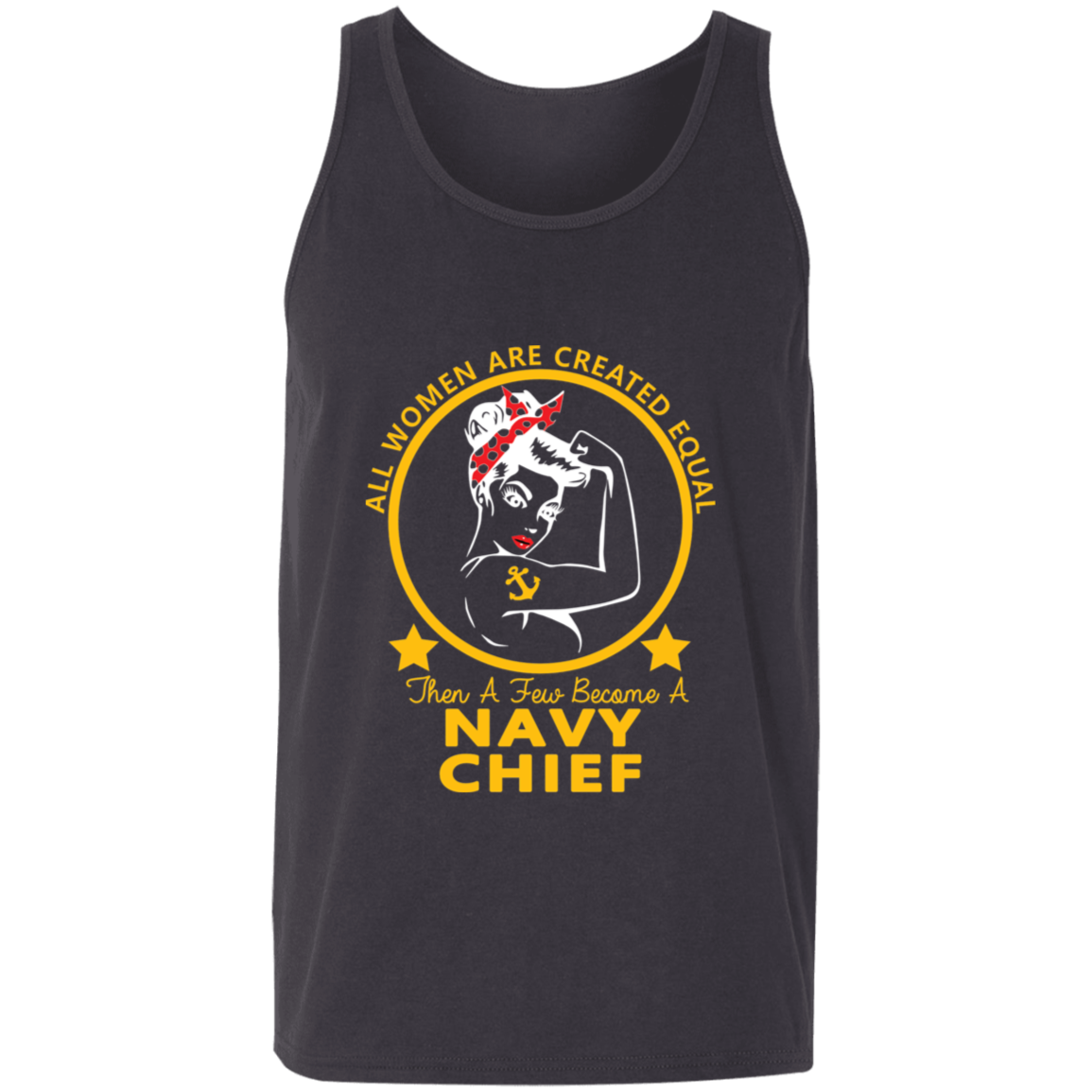 Navy Girl Chief Gold Unisex Tank