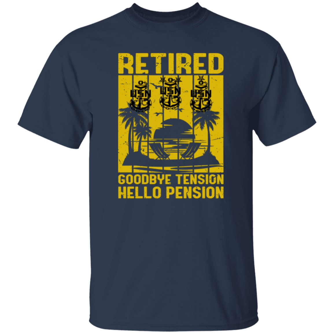 Retired Hello Pension V2 5.3 oz. T-Shirt