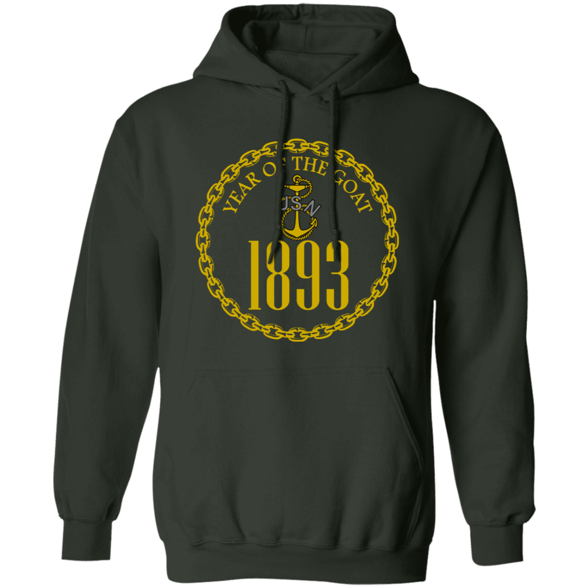 Year of the Goat Gold Pullover Hoodie