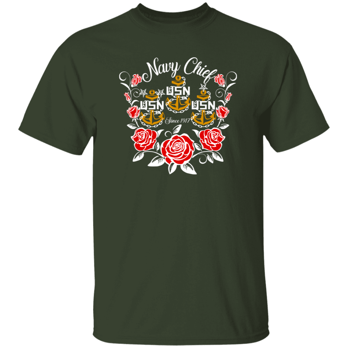 Navy Chief Rose Gold 5.3 oz. T-Shirt