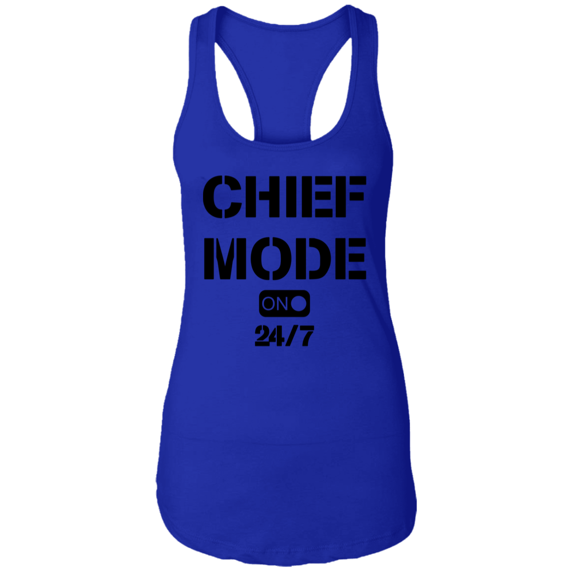 Chief Mode Ladies Racerback Tank