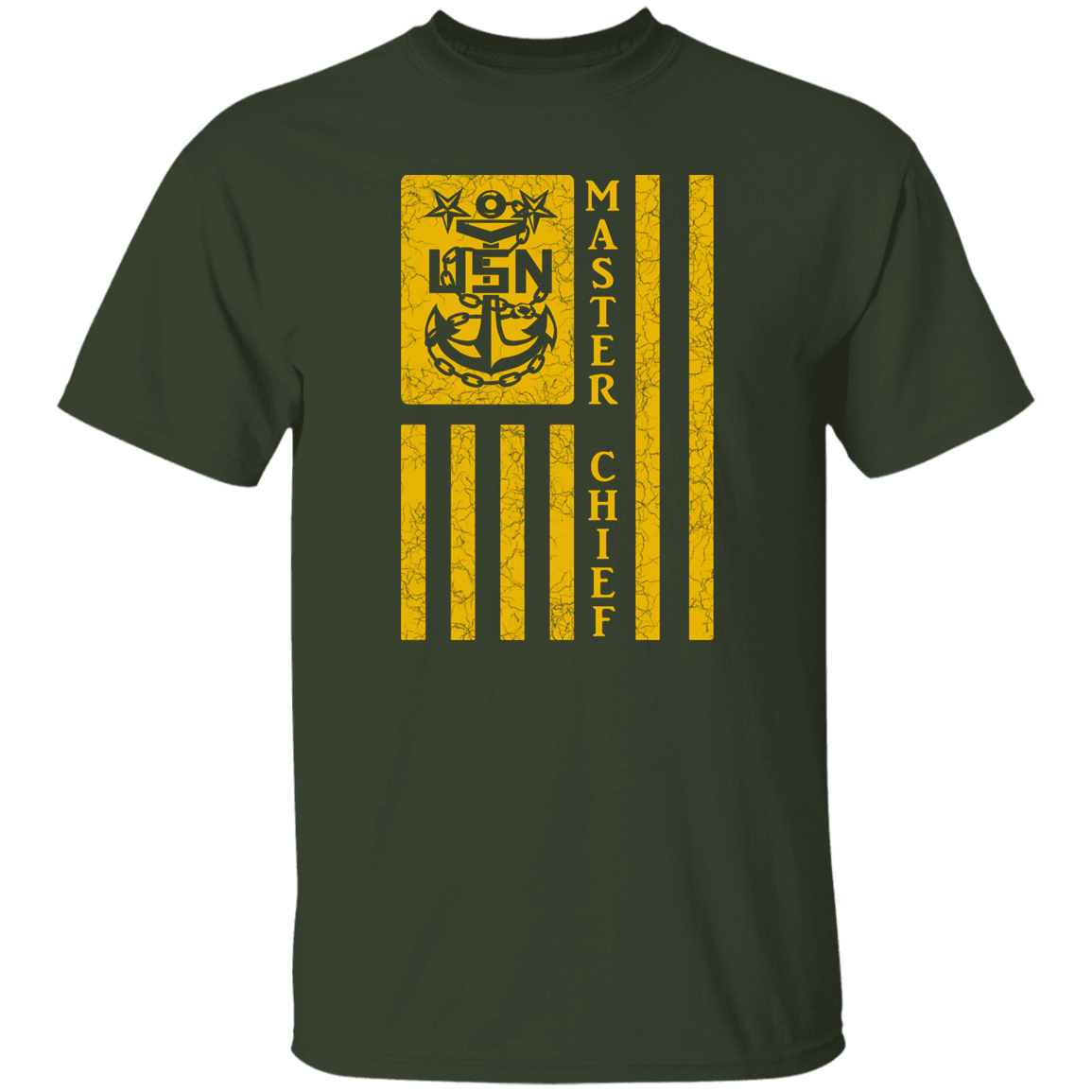 Master Chief Flag Gold 5.3 oz. T-Shirt