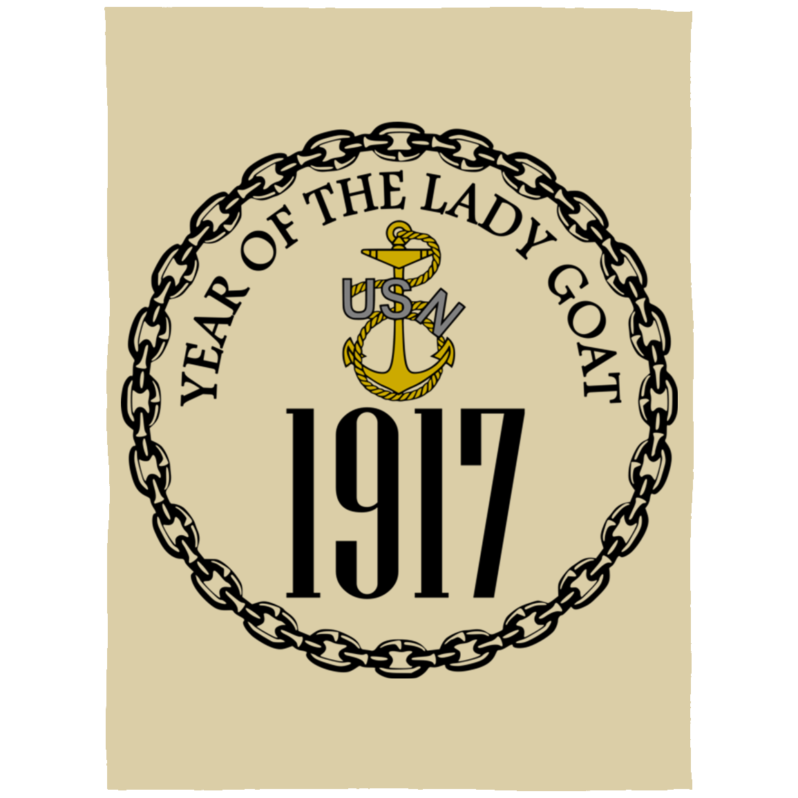 Year of the Lady Goat Fleece Blanket 60x80