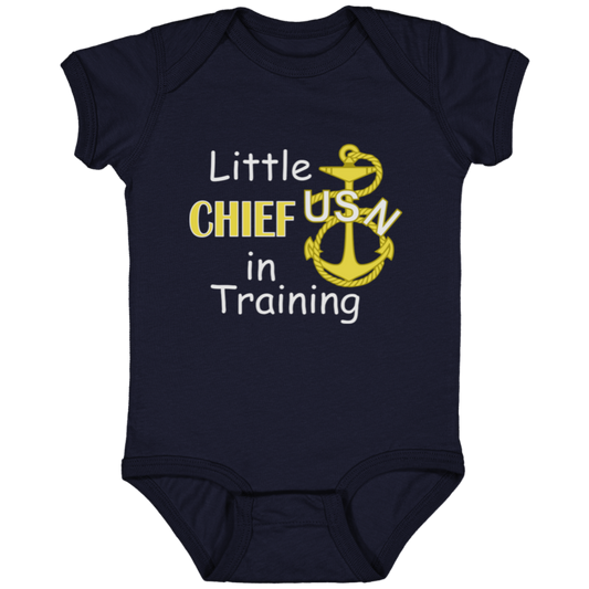 Little Chief In Training Infant Jersey Bodysuit Onsie