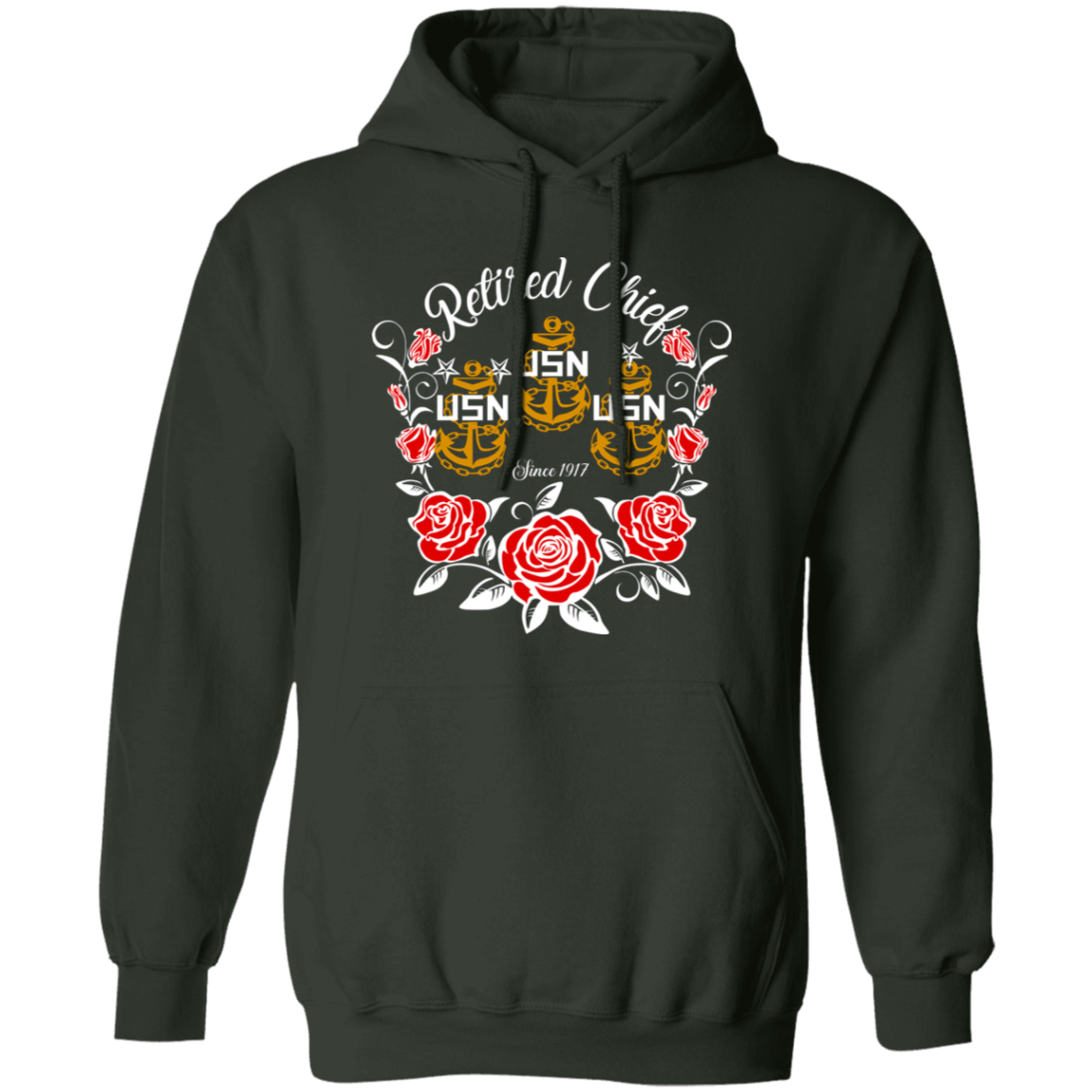 Retired Chief Rose Pullover Hoodie