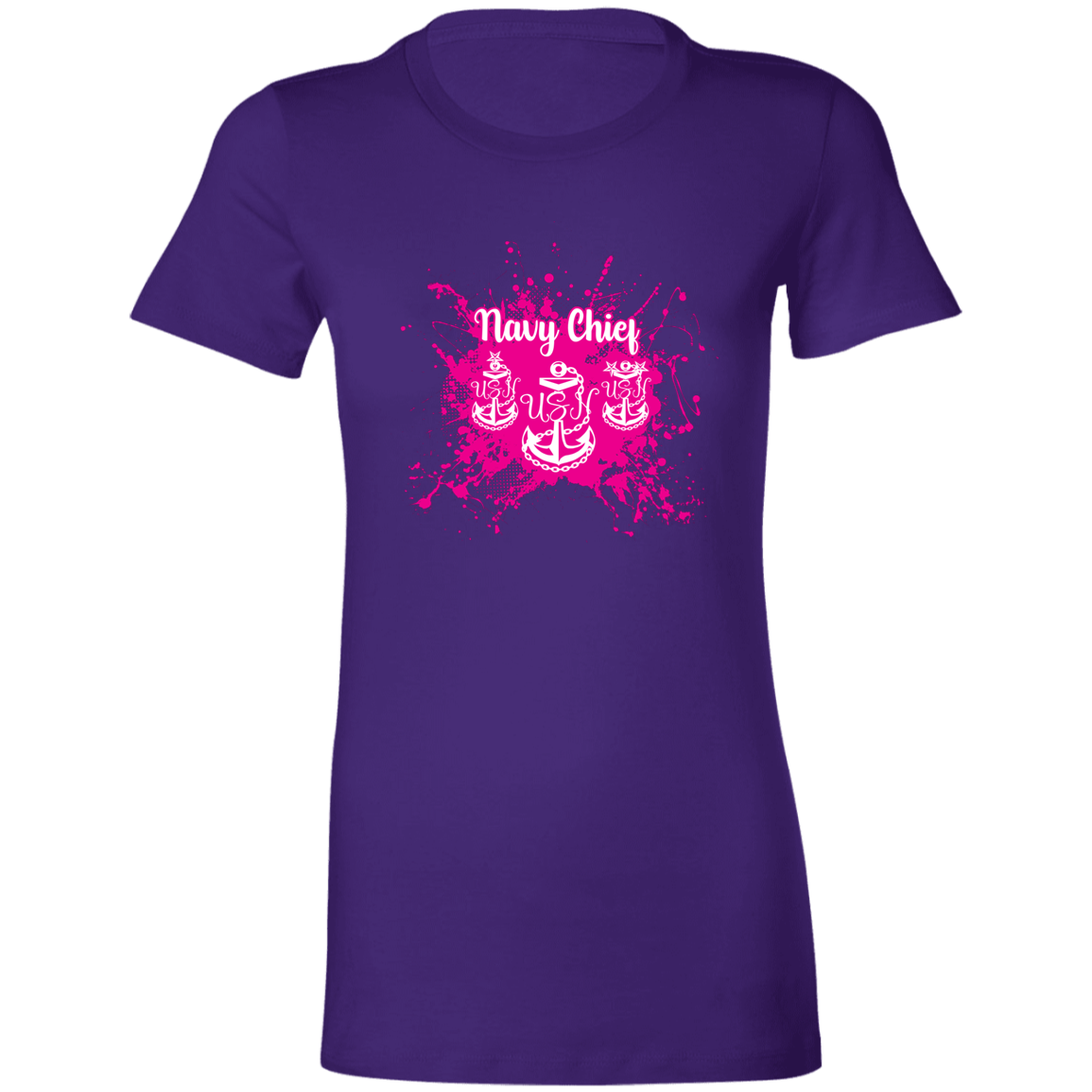 Navy Chief Pink Paint Ladies' Favorite T-Shirt