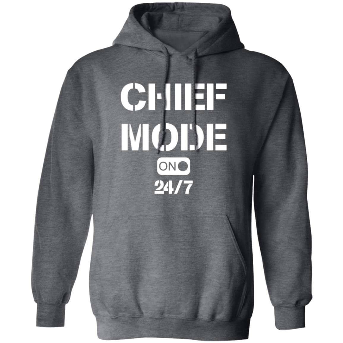 Chief Mode White Pullover Hoodie