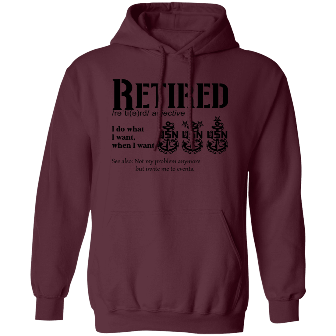 Retired Definition Pullover Hoodie